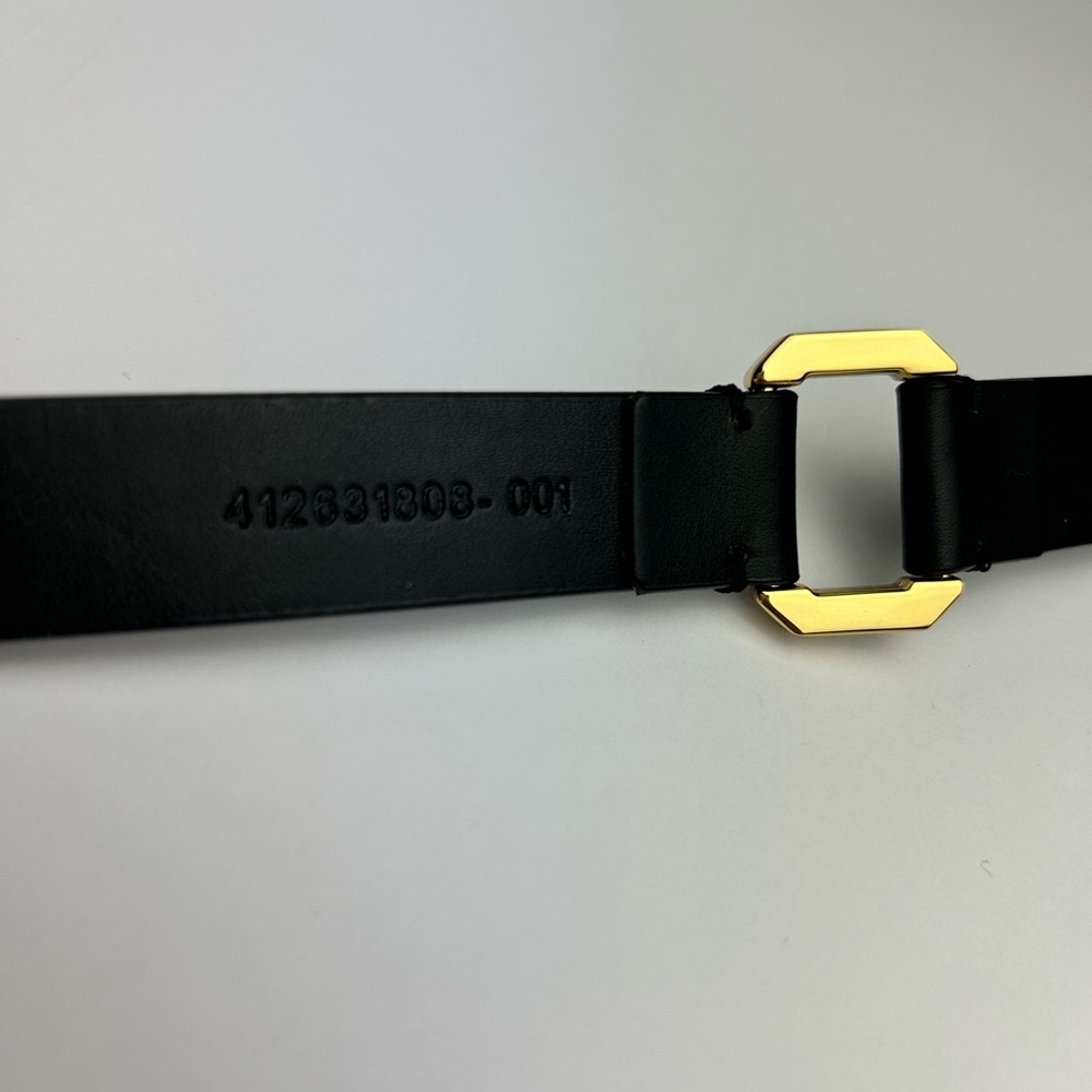 Vintage Ralph Lauren Gold Buckle Classic Designer Leather Women’s Belt - Picture 3 of 15